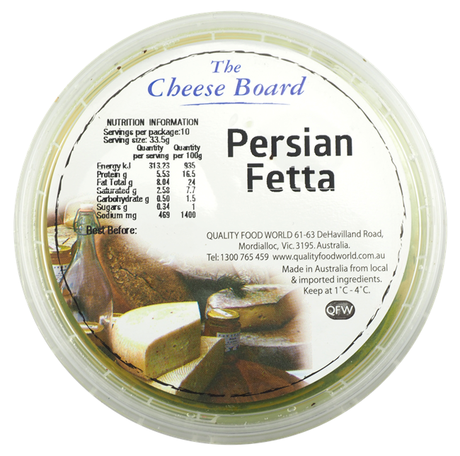 Picture of THE CHEESE BOARD PERSIAN FETA 335g