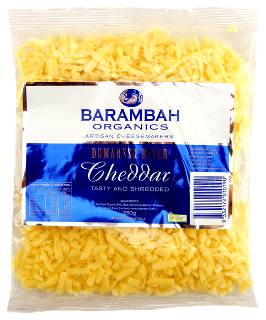 Picture of BARAMBAH ORGANIC SHREDDED CHEESE 250g