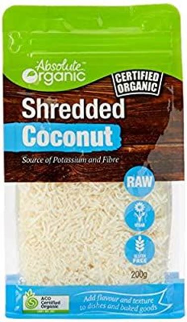 Picture of ABSOLUTE ORGANIC DESICCATED COCONUT 200g, KOSHER