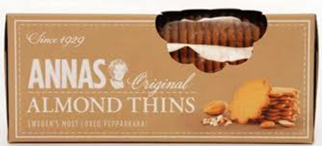 Picture of ANNAS ORIGINAL ALMOND THINS BISCUITS 150g