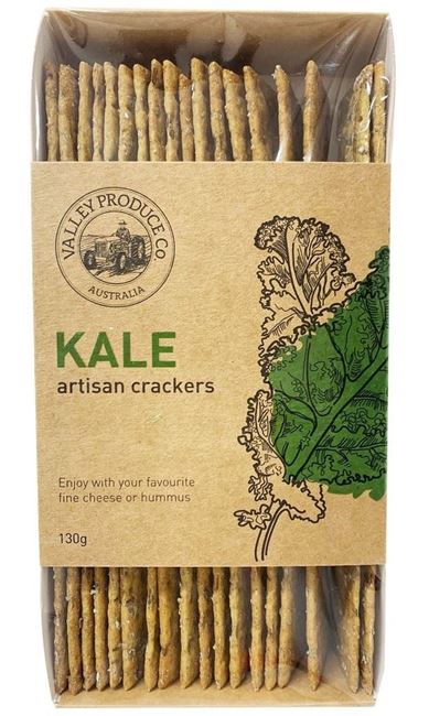 Picture of VALLEY PRODUCE KALE ARTISAN CRACKERS 130g