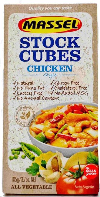 Picture of MASSEL STOCK CUBES CHICKEN 105g VEGAN, GLUTEN FREE, KOSHER