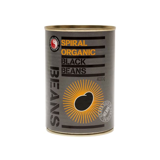Picture of SPIRAL ORGANIC BLACK BEANS 400g