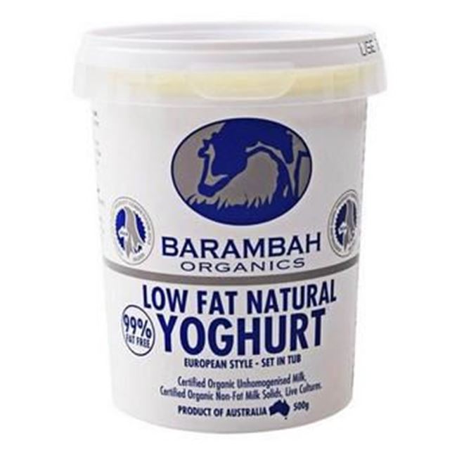 Picture of BARAMBAH ORGANIC LOW FAT YOGHURT 500g