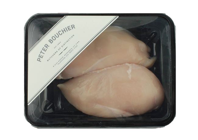 Picture of PETER BOUCHIER FREE RANGE CHICKEN BREAST FILLET 2 PIECES PER TRAY 430g Approx