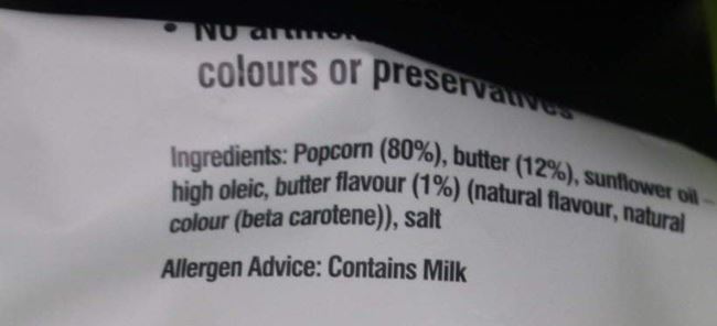 Picture of COBS BUTTER POPCORN 100g GLUTEN FREE,