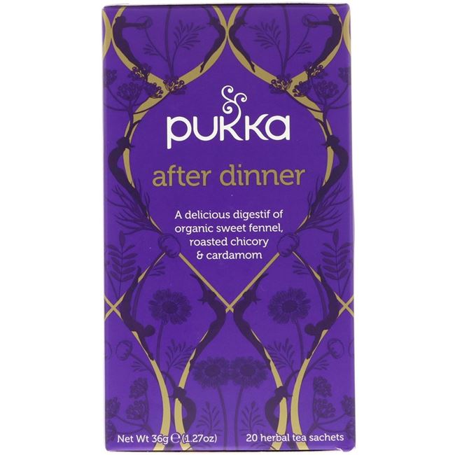 Picture of PUKKA ORGANIC TEA BAGS  AFTER DINNER 36g, KOSHER