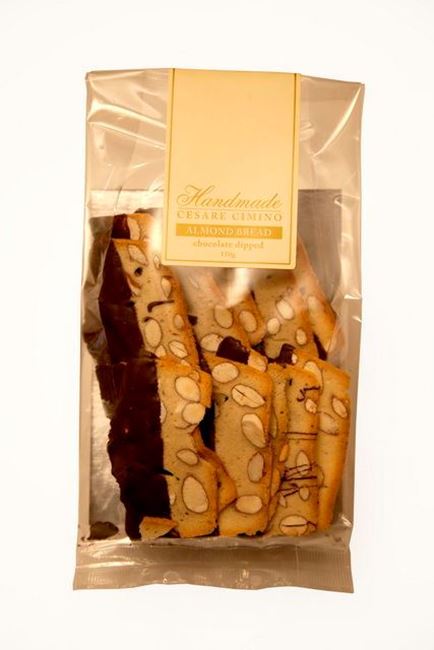 Picture of CESARE HANDMADE CHOCOLATE DIPPED  ALMOND BREAD 150g