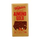 Picture of WHITTAKER'S MILK CHOCOLATE  BLOCK ALMOND GOLD 200G