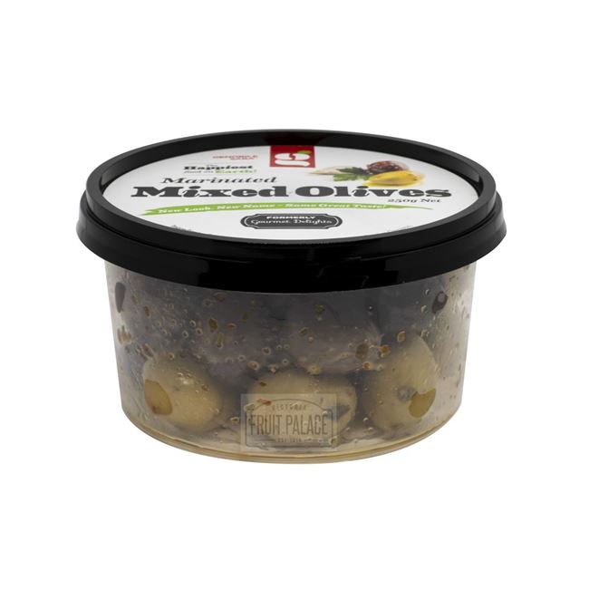 Picture of GENOBILE SABA MIXED MARINATED OLIVES TUB 250g