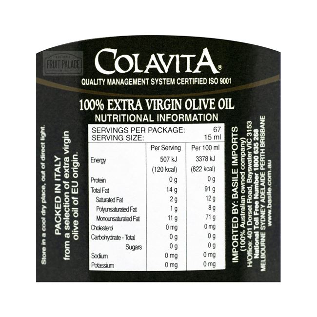 Picture of COLAVITA EXTRA VIRGIN OLIVE OIL 1l