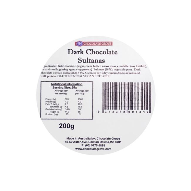 Picture of CHOCOLATE GROVE GINGER IN DARK CHOCOLATE 200g