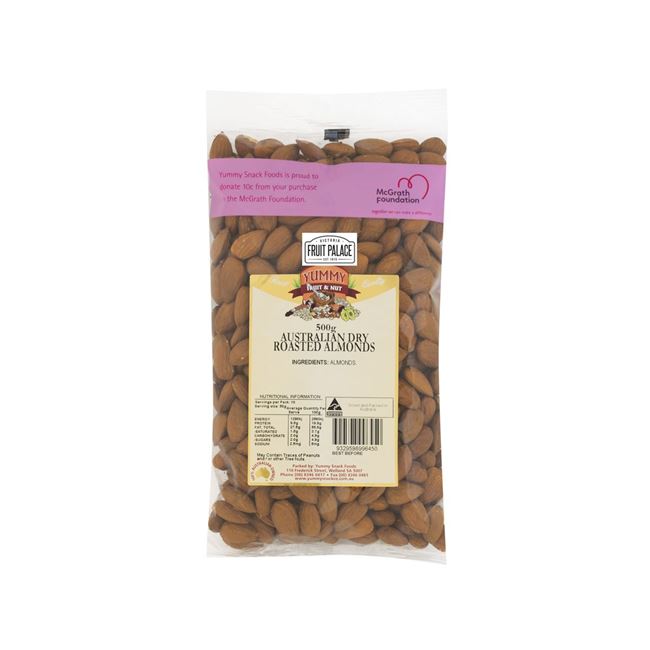 Picture of YUMMY SNACK DRY ROASTED ALMONDS 500g