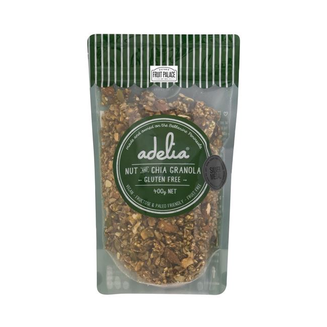 Picture of ADELIA GF NUT AND CHIA GRANOLA 400g