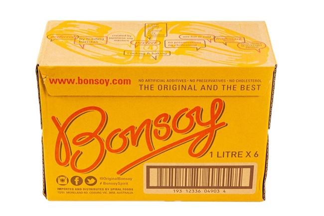 Picture of BONSOY SOY MILK 1L CASE (6pk)