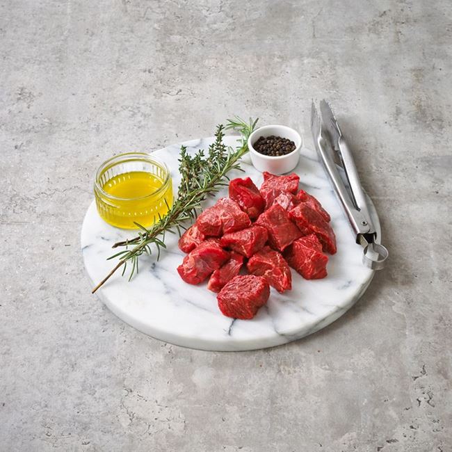 Picture of PETER BOUCHIER GRASS FED BEEF CHUCK DICED  PER TRAY 500g Approx