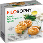 Picture of FILOSOPHY GREEK FETA & SPINACH SPIRALS 450g 8-10pcs