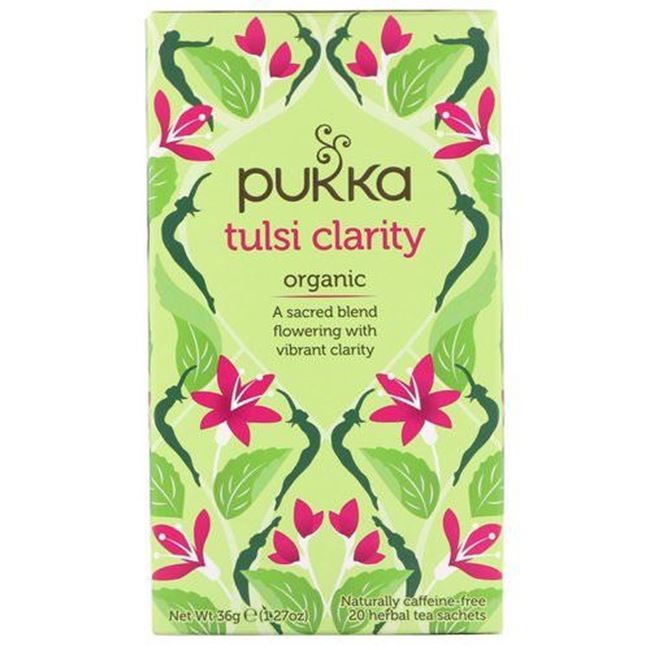 Picture of PUKKA ORGANIC TEA BAGS TULSI CLARITY 36g, KOSHER