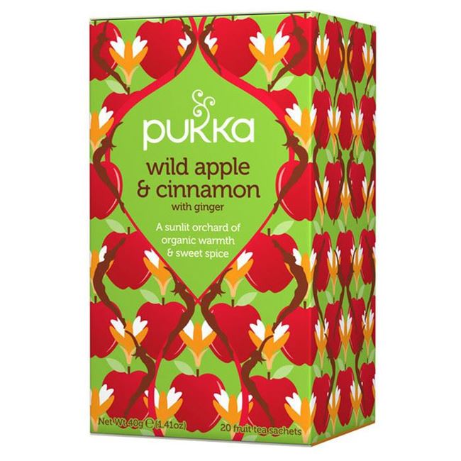 Picture of PUKKA ORGANIC TEA BAGS WILD APPLE & CINNAMON 40g