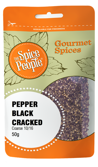 Picture of THE SPICE PEOPLE PEPPER BLACK CRACKED  50g