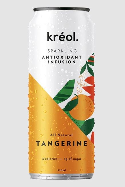 Picture of KREOL TANGERINE PREBIOTIC SPARKLING DRINK  330ML