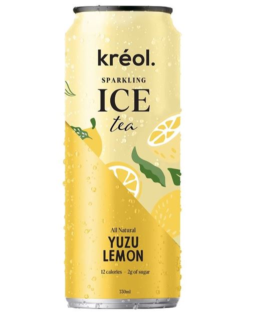 Picture of KREOL YUZU LEMON SPARKLING ICE TEA  330ML