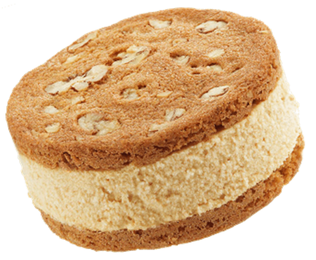 Picture of PAT AND STICKS CARAMEL PECAN ICECREAM SANDWICH  3 PACK