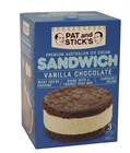 Picture of PAT AND STICKS VANILLA CHOCOLATE SANDWICH 3 PACK 450ML