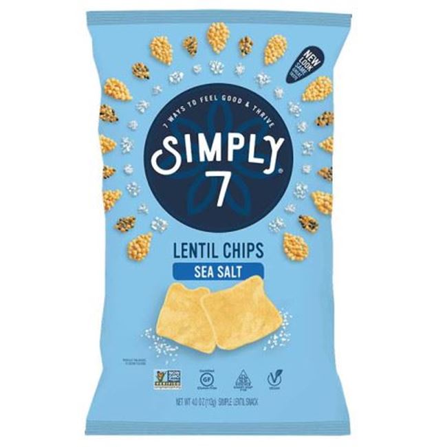 Picture of SIMPLY 7 LENTIL CHIPS SEASALT 113G