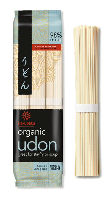 Picture of HAKUBAKU UDON ORGANIC NOODLES (3x90g) 270g, KOSHER 