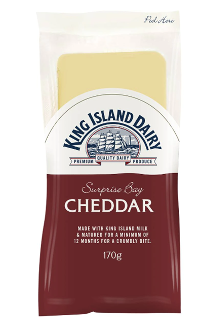 Picture of KING ISLAND SURPRISE BAY CHEDDAR 170g