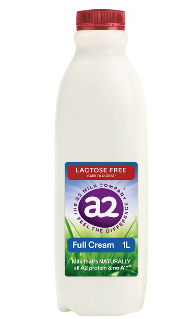 Picture of A2 FULL CREAM LACTOSE FREE 1L