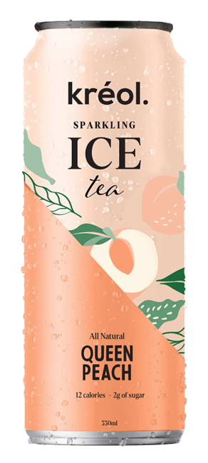Picture of KREOL SPARKLING ICE TEA QUEEN PEACH 330ML