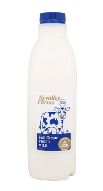 Picture of KYVALLEY FARMS FULL CREAM MILK 1LT