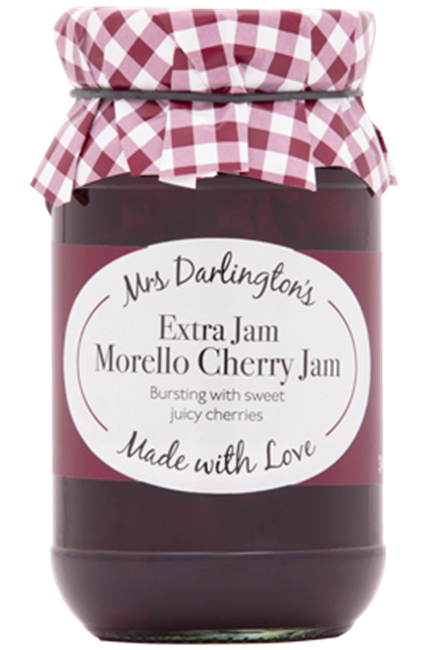 Picture of MRS DARLINGTON'S EXTRA JAM MORELLO CHERRY JAM 340G