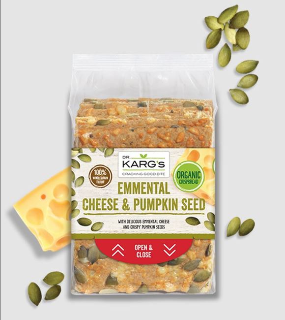 Picture of DR KARG'S EMMENTAL CHEESE & PUMPKIN SEED 200g