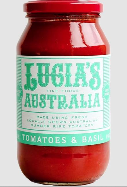 Picture of LUCIA'S FINE FOODS TOMATO & BASIL SAUCE 500G