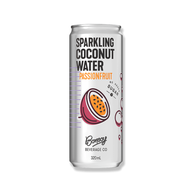 Picture of BONSOY SPARKLING COCONUT  PASSIONFRUIT 320ML